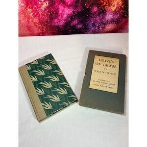 Leaves of Grass Walt Whitman 1943 Peter Pauper Press John Steuart Curry Slipcase